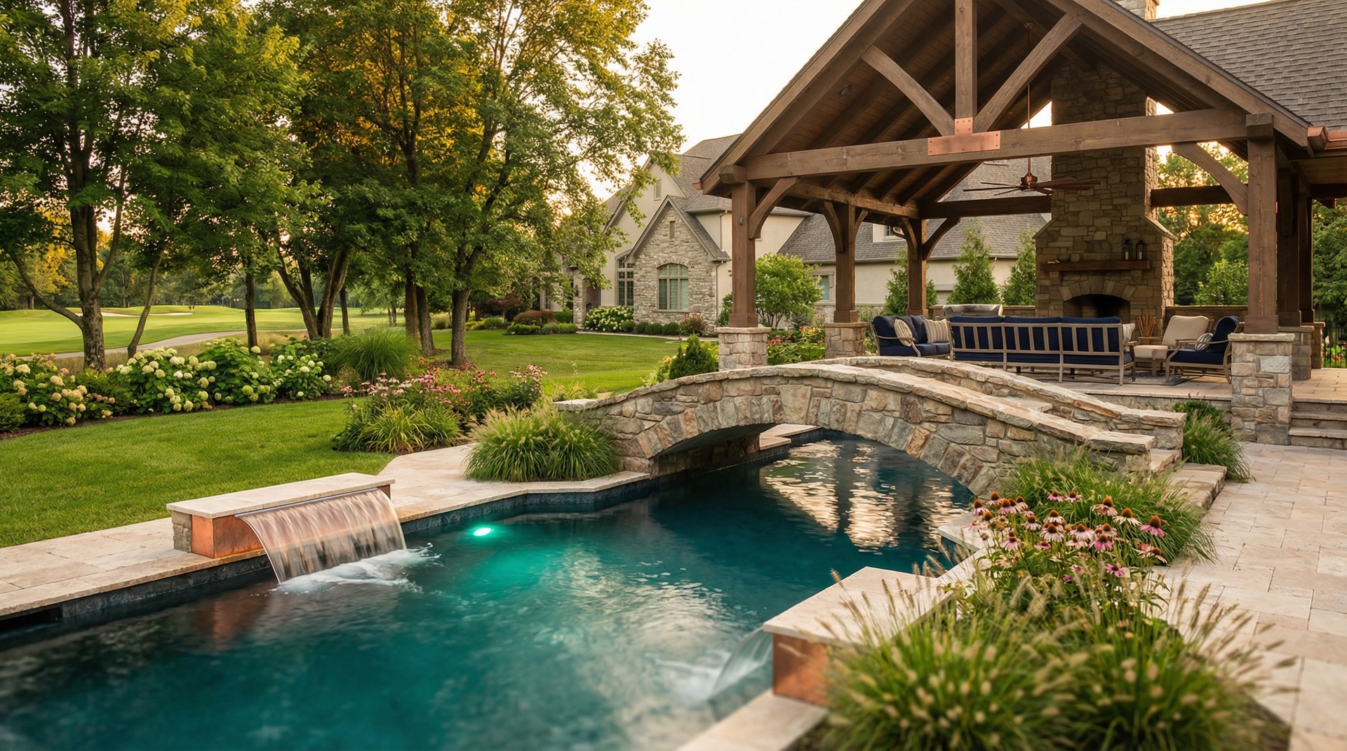 Pool installation in Dublin, Ohio
