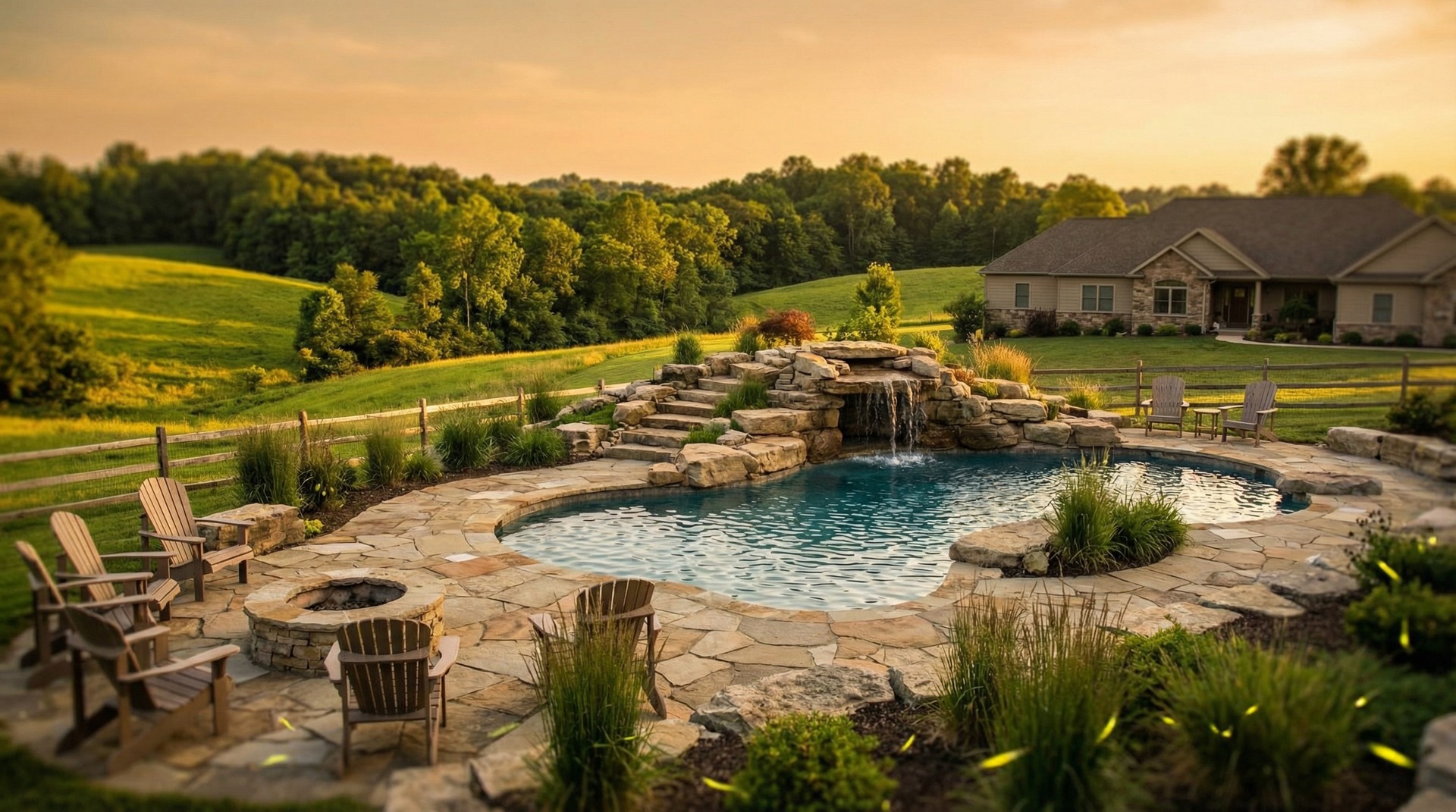 Custom pool installation in Lancaster, Ohio