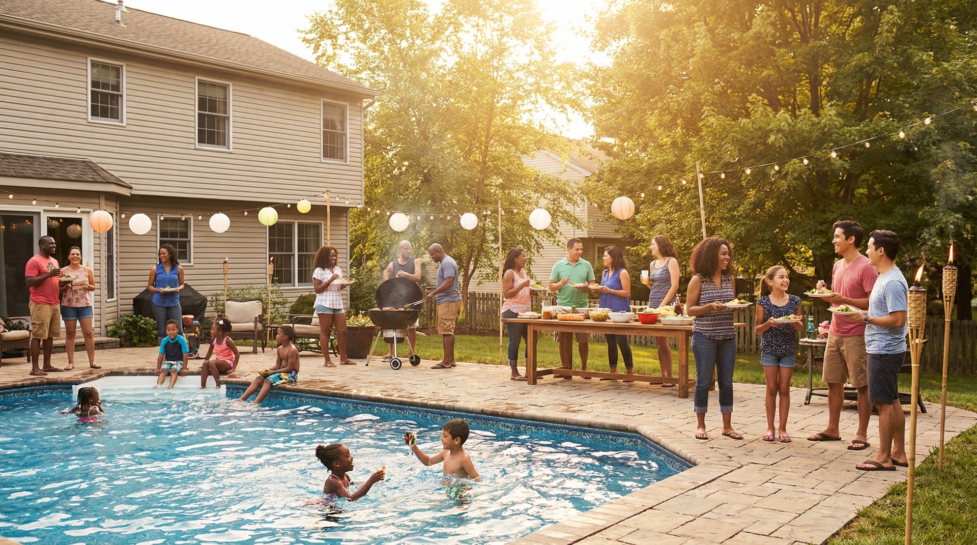 Pool installation in Reynoldsburg, Ohio