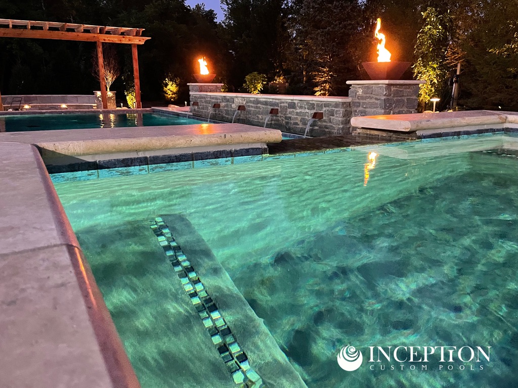 Custom pool project by Inception Pools