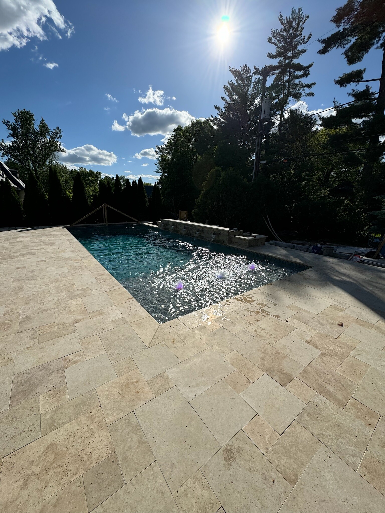 Completed pool installation