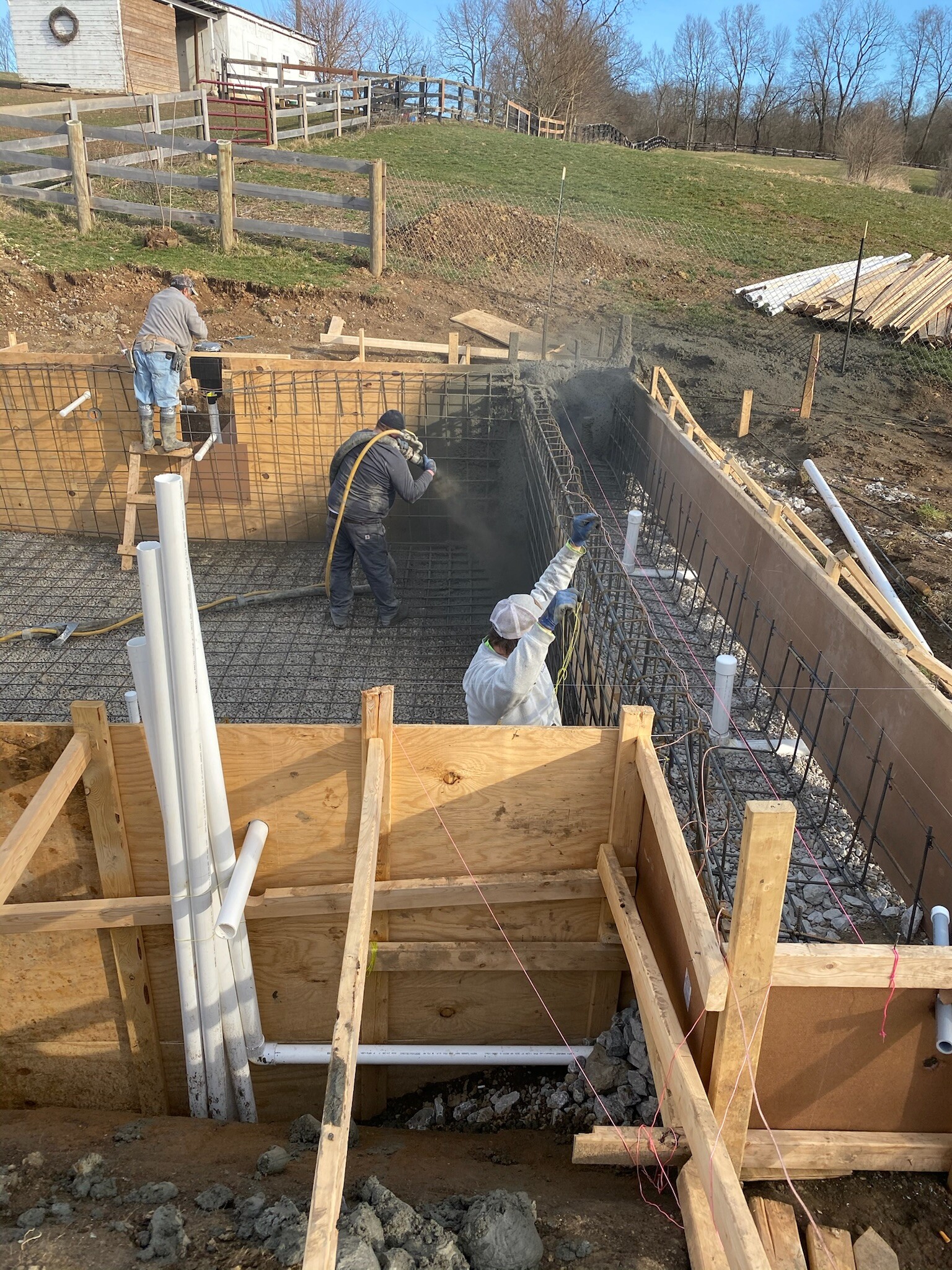 Pool build project Columbus OH