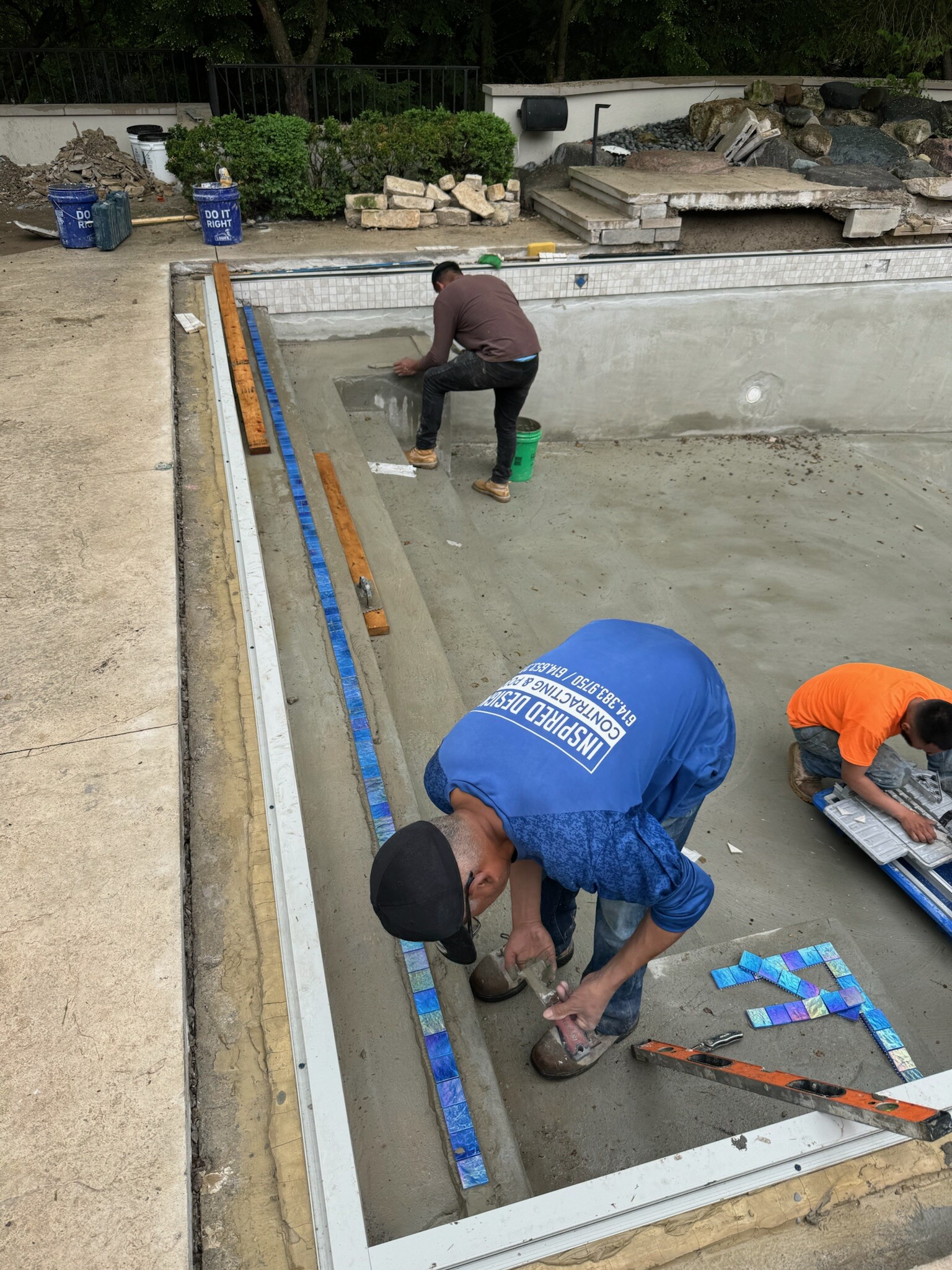 Backyard pool transformation